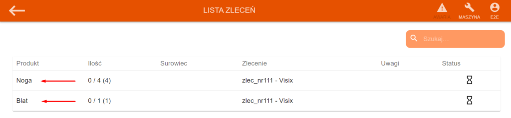 widok zlecenia z panelu pracownika
