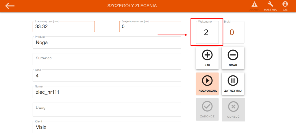 program do zarządzania produkcją z punktu widzenia pracownika